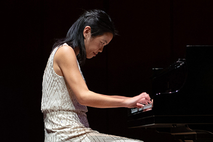 Andrea Lam playing piano